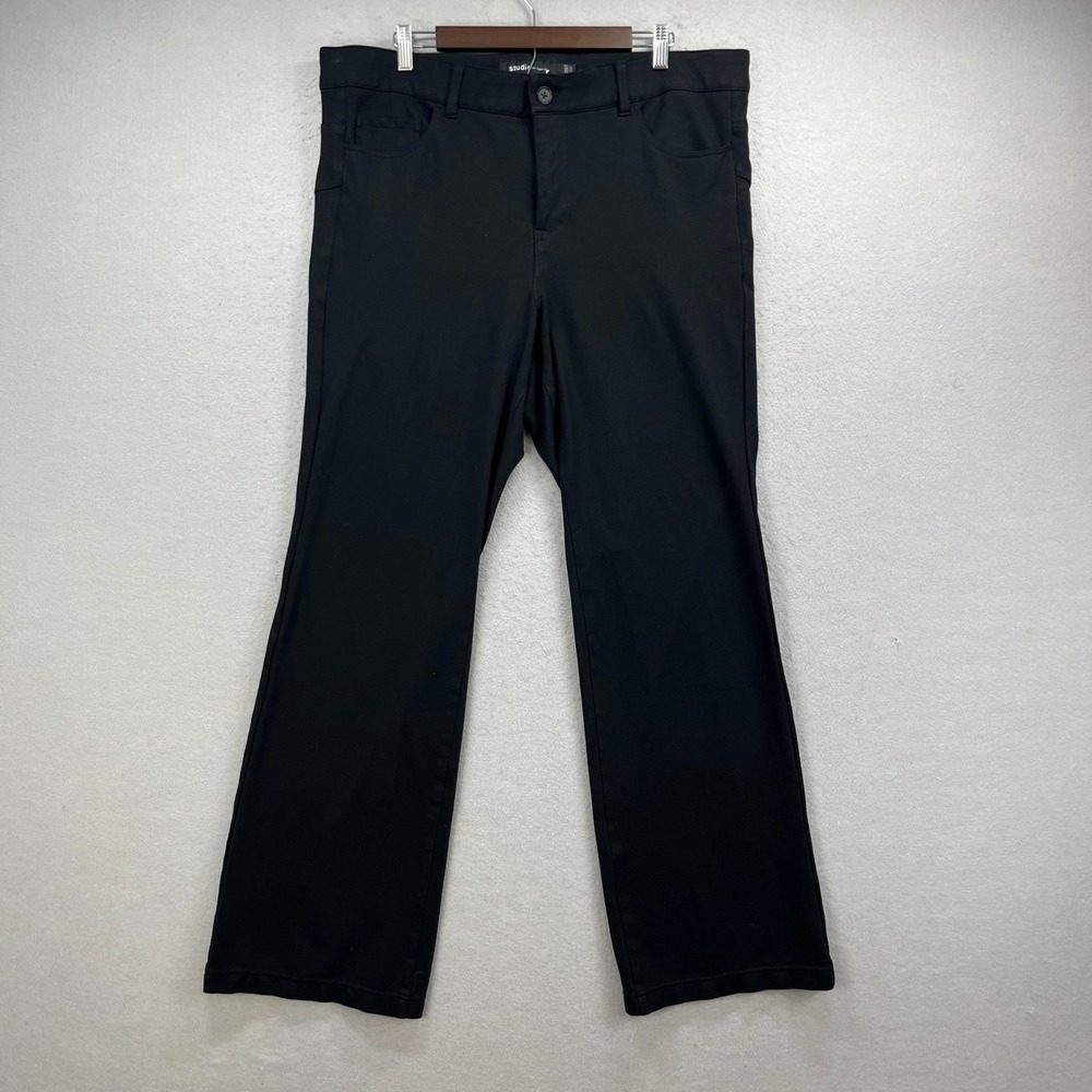 Torrid Studio Bombshell Boot Pants Women 20XT Black Bootcut Stretch Career Work